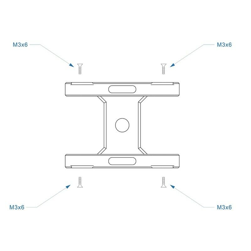 Black for DJI RoboMaster S1 Front Axle X Arm Educational Robot Aluminium Al E4C2
