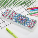 DIY Mandala Special Shaped Diamond Painting 2 Grids Students Pencil Case