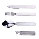 4 in 1 Portable Spoon Fork Knief Opener Camping Outdoor Picnic Tableware