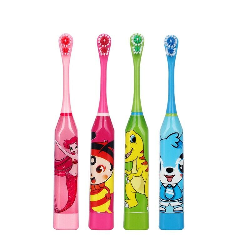 Azdent Children Electric Toothbrush Cartoon Pattern Double-Sided Tooth Brus C4A5