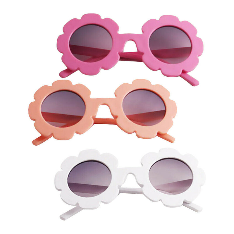 3 Pair Lovely Baby Boys Girls Round Sunglasses Toddler Soft Goggles Eyewear