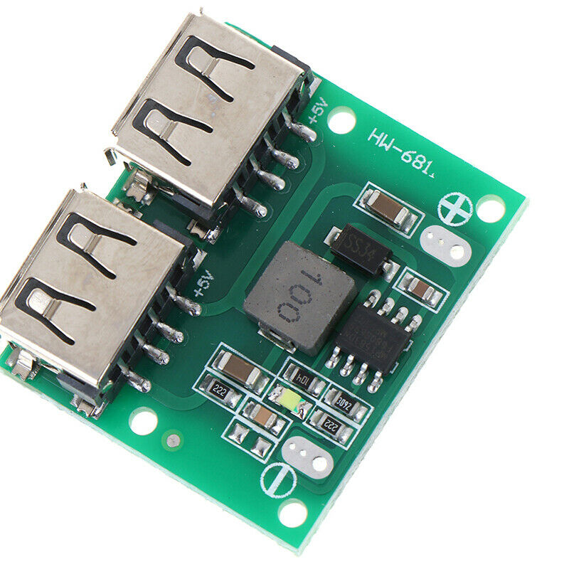 9V 12V 24V to 5V 3A Dual USB DC-DC Charger Power Supply Step Down Modu H2TEUS