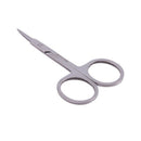 Woman Slanted Tip Stainless Steel Eyebrow Scissors Trimmer Cosmetic Tool Si K4J3