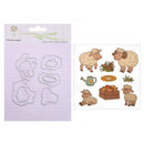 Sheep Silicone Stamp+Metal Cutting Dies Stencil Scrapbook Album Decor Craft