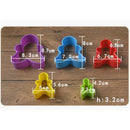 5Pcs/Set Random Colors Plastic Cookie Cutter Set Cute Gingerbread Man Biscuit