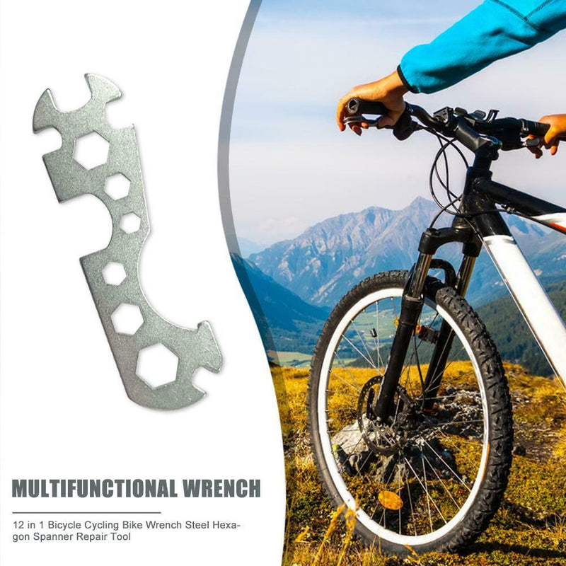 Multi Function Bicycle Flat Hexagon Wrench Spanner Bike Repair Hand Tools