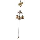 Metal Bell Lucky Feng Shui Hanging Charm Wind Chime, Chinese Elephant Fish