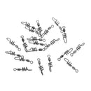20 Pieces Fishing Swivels Fishing Line Swirl Connector Terminal Tackle 10#