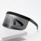 9 Pieces Unisex Retro Oversized Visor Sunglasses One Piece Lens Party Shades