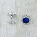 Beauty Blue Alloy Men's Wedding Party Gift Shirt Cuff Links Cufflinks Business