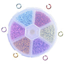 1080Pcs/Box Mixed Colors Open Jump Ring Split Rings Diy Jewelry Making Findin OZ