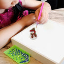4pcs DIY Full Drill Special Shaped Diamond Painting Christmas Keyring Decor