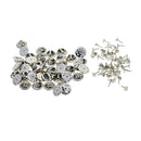 50 Sets Badge Hat Pin Backs Metal Tacks Butterfly Clutch Back Pins Lapel Scatter