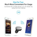 2 in 1 Wireless Bluetooth Stereo Earbud In-ear Earphone+ USB Car Charger