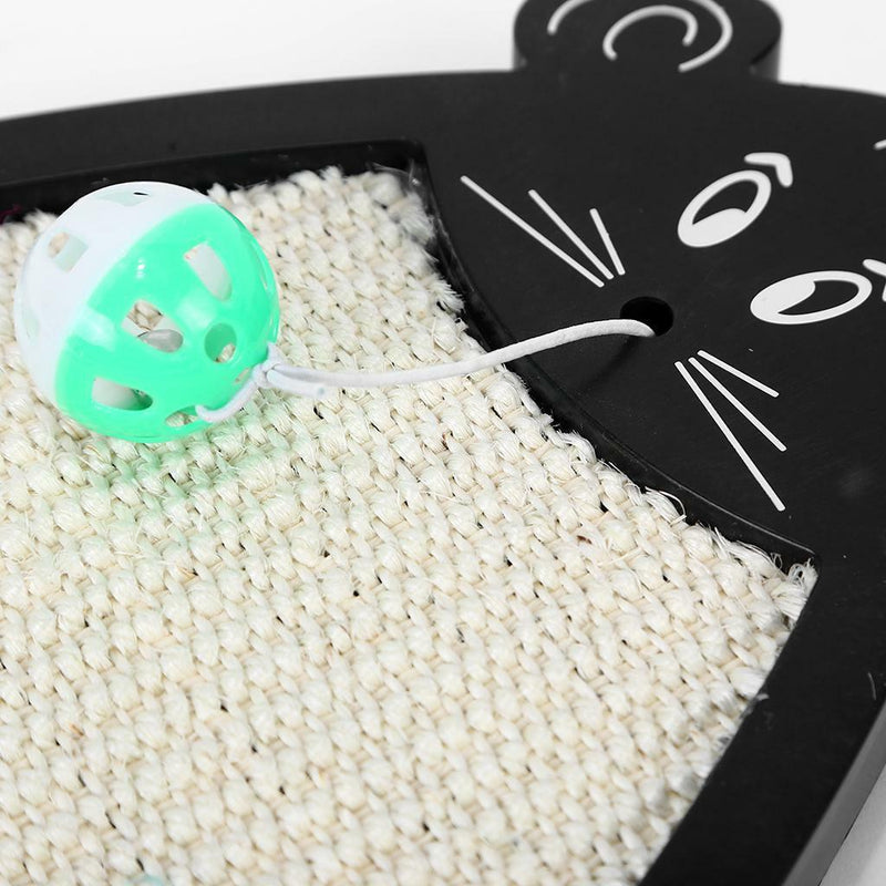 Cute Mouse Shape Cat Kitten Scratch Board Pet Hanging Play Mat Pad With Ball