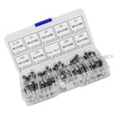 72pcs M6x30mm Quick Blow Glass Tube Fuse Assorted Assortment Kit 0.5A-30A