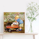 Little Boy Car Diamond Painting 5D DIY Full Round Drill Handmade Mosaic Art