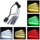 4pcs Car RGB LED Strip Light Lamp Atmosphere Lamps Car Interior Light