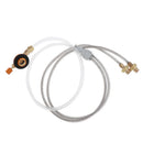 3FT Double Hose Propane Regulator for Propane Tank and Gas Grill Refill
