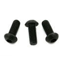 50pcs M6x12mm Button Head Hex Socket Cap Screw Bolt Black V5Y8