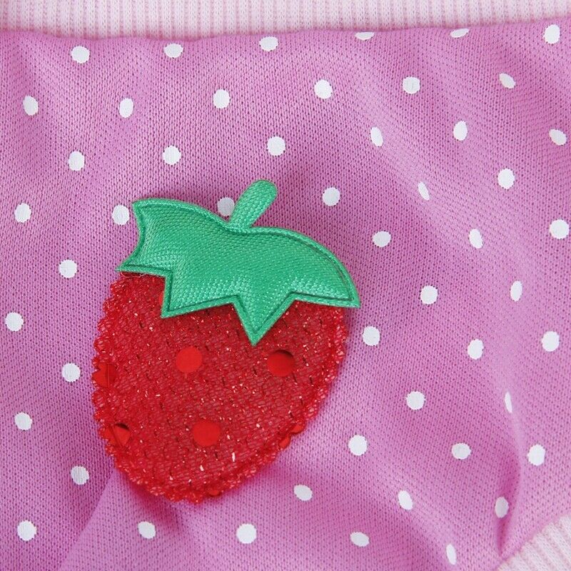 Female Pet Dog Hygienic Sanitary Diaper Pant Brief for Small Dog Pink with