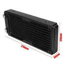 240mm 10 Tubes Aluminum alloy Computer Radiator Water Cooling Cooler For CP