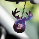 Cute Antlers Shape Car Perfume Papers Hanging Pendant Car Air Freshe ME