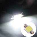 White 31mm 12smd COB LED DE3175 Bulbs For Car Map Dome Lights Int V9A1