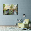 Painting By Numbers Kit DIY Night Market Canvas Oil Art Picture Home Decor
