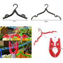 10Pcs Outdoor Foldable Hanger Portable Clothes-rack Portable Travel
