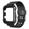 For Watch iWatch 42mm Protective Rugged Case Strap Band Black Series FT