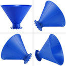 2pcs Car Windshield Magic Ice Scraper Cone Shaped Auto Snow Remover (Blue) A