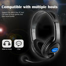 Wired Gaming Headset Headphones with Rotatable Microphone for PS4 Xbox One PC
