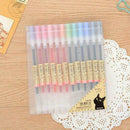 12 Color Fashion Color Gel Pen Box Office Stationery New Pen School Maker P8P5