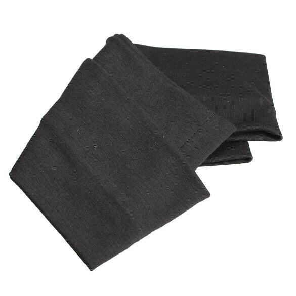 2Pcs Women Yoga Fitness Running Cotton Elastic Headband Hair Strap Black A