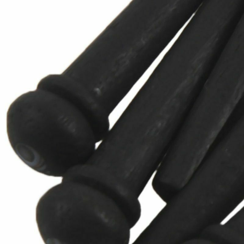 PP200000 TUSQ Bridge Pin with Paua Shell Inlay, Black