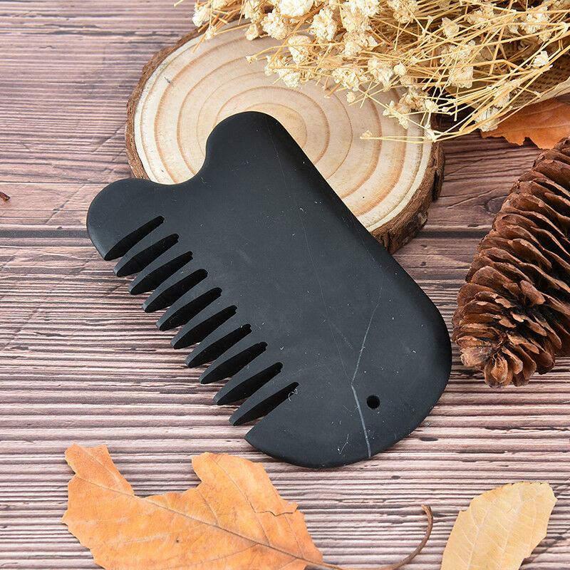 U-shape bian stone guasha gua sha board comb shape massage healthy beauty to FT