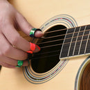 4pcs Transparent Glass Guitar Slide Set Acoustic Guitar Accessory with Box