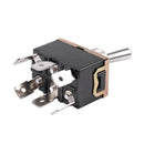 5X(AC 250V/10A 125V/15A DPDT 3 Position ON/OFF/ON 6 Pins Toggle Switch Bla P6U4)