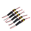 5 Kit 2 Pin Way Car Waterproof Electrical Connector Plug with Wire AWG Marine 3C