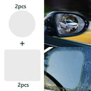 4x Car Mirror Window Anti Glare Rainproof Car Rearview Mirror Anti Fog Films
