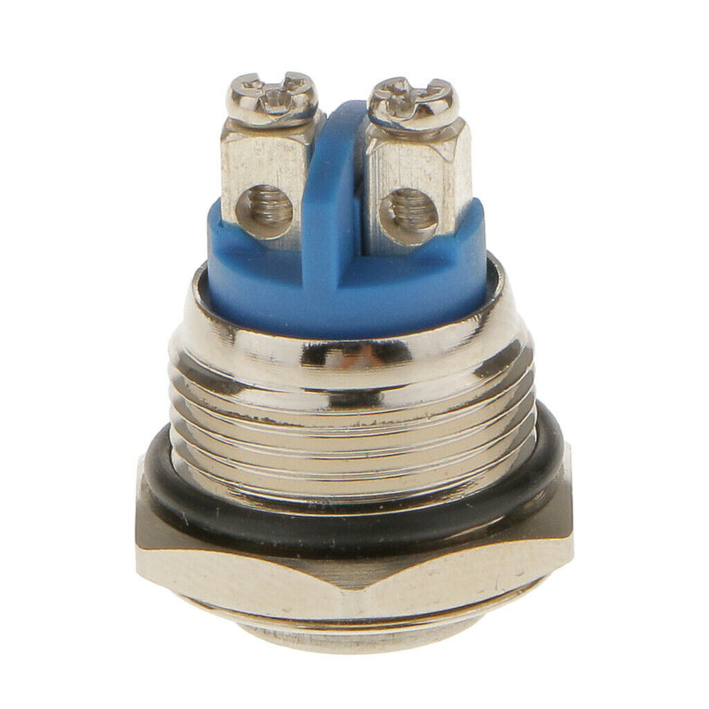 Waterproof Metal Momentary Push Button Switch, High Flush Reactable Screw