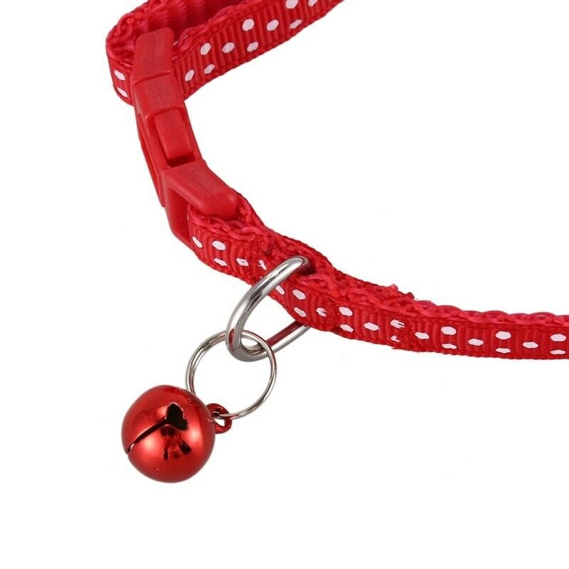 Pet Dog Puppy Cat Collars Fashion Polka Dot Print Adjustable Pet Animals pp