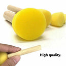 Foam Pouncer Assortment-Sponge Painting Stippler Set 24/pkg-Foam Brush Valu Y3V5