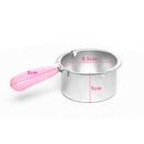 Kitchen Chocolate Fondue /Cheese Melting Pot Heater Small Aluminum Pot Pink
