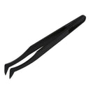 Curved Tip Plastic Black Anti-static Tweezers Repair Tool