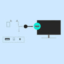 Wireless Display Dongle, 1080P Portable TV Receiver, 2.4G Wifi HDMI Adapter for