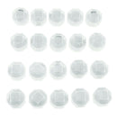 20PCS Acrylic Transparent Ring Box Small Plastic Jewelry Display Case White