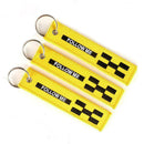 YELLOW Follow Me / - Embroidery Keychain Woven Chain K M7D7