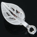 10 SP Leaf Shape Pinch Clip Bails Beads 20x10mm P9G5
